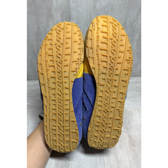 Vintage Diesel Shoes Womens Size 9.5 Blue Yellow Live Rush Suede Leather - Picture 9 of 9